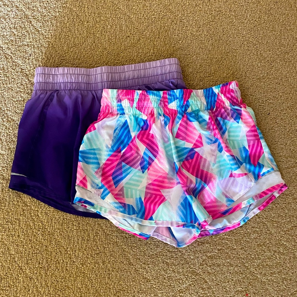 Girls Purple Ombré Shorts & Multicolored Shorts